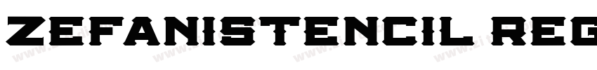 ZefaniStencil Regula字体转换